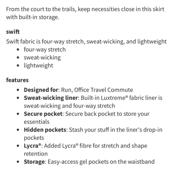 Lululemon Pace Rival Skirt II Hero Blue - Picture 7 of 7